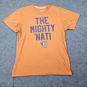 Homage Shirt Mens Large Orange The Mighty 'Nati Cincinnati USA Team Sports Y2K